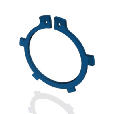AL - Anel el�stico ANELBRAS� de Compensa��o da folga axial para eixo (abaulado com abas)